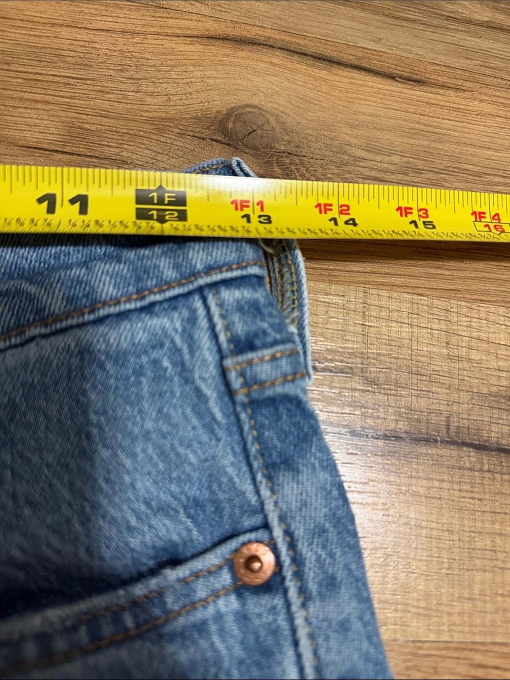 Levi's 501 s Straight Light Blue Denim ankle Jeans sz26 - Picture 6 of 7